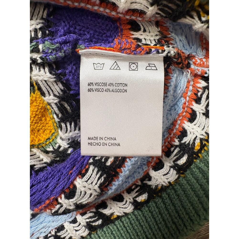 NWT Round 2 Multicolor Stretchy Knitted Polo - Sz. Large - Picture 5 of 6